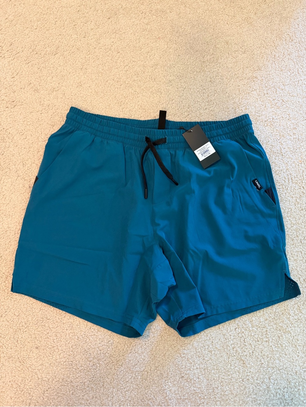 Unrl Men's Stride Shorts in Teal (5.5”)